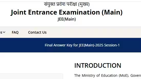 JEE Mains 2025 final answer key released, download via direct link