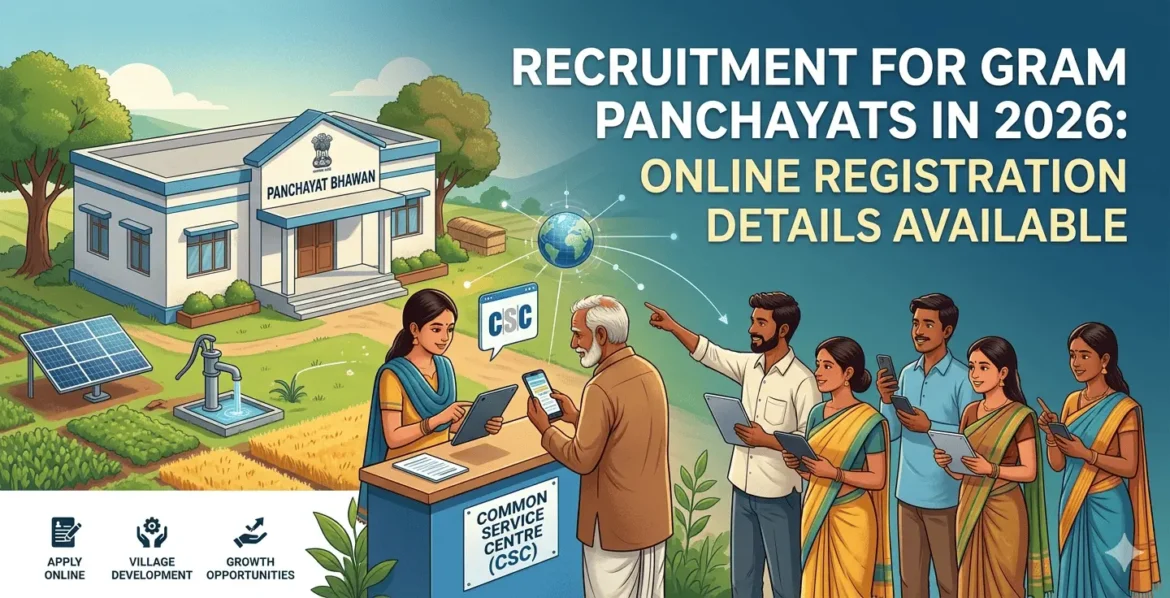 Recruitment for Gram Panchayats in 2026: Online Registration Details Available