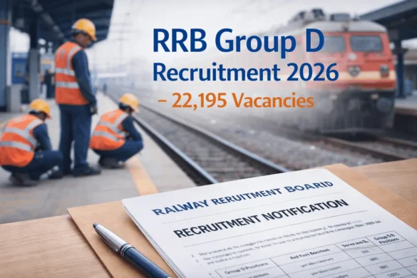 Group D Recruitment 2026 by RRB: Apply Online for Level 1 Posts